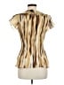 Allison Taylor 100% Polyester Gold Short Sleeve Blouse Size M - photo 2