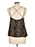 Zara TRF 100% Polyester Brown Sleeveless Blouse Size L - photo 2