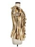 Allison Taylor 100% Polyester Gold Short Sleeve Blouse Size M - photo 4