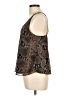 Zara TRF 100% Polyester Brown Sleeveless Blouse Size L - photo 5