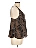 Zara TRF 100% Polyester Brown Sleeveless Blouse Size L - photo 4