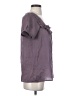 Ann Taylor LOFT 100% Polyester Gray Short Sleeve Blouse Size S - photo 4