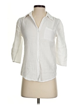 Ny Collection 3/4 Sleeve Button Down Shirt