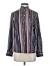 Nic + Zoe Paisley Blue Long Sleeve Blouse Size XS - photo 1