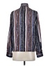 Nic + Zoe Paisley Blue Long Sleeve Blouse Size XS - photo 2