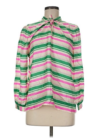 J.Crew Collection Long Sleeve Silk Top (view 1)