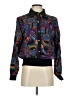 Heritage Road 100% Polyester Paisley Black Purple Long Sleeve Blouse Size S (tall) - photo 1