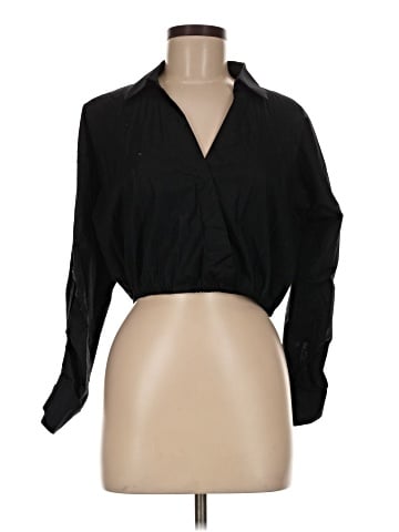 Chocolate 3/4 Sleeve Blouse (view 1)