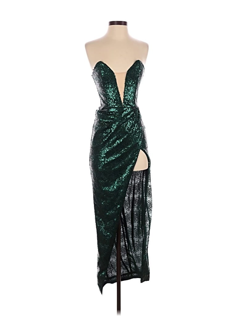 Pre-owned Michael Costello X Revolve Cocktail Dress In Green