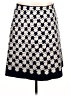 Boden 100% Polyester Argyle Black Formal Skirt Size 12L - photo 1
