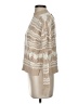 By Anthropologie 100% Cotton Chevron-herringbone Tan Pullover Sweater Size S - photo 5