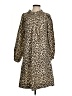 J.Crew Animal Print Brown Casual Dress Size S (tall) - photo 1