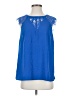 Brixon Ivy 100% Polyester Blue Sleeveless Blouse Size S - photo 1