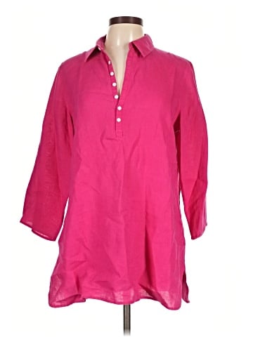 Jones New York Signature 3/4 Sleeve Button-Down Shirt (view 1)