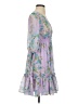 Taylor 100% Polyester Floral Purple Cocktail Dress Size 2 - photo 4