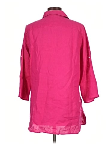 Jones New York Signature 3/4 Sleeve Button-Down Shirt (view 2)