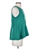 Deletta Teal Sleeveless Top Size S - photo 4