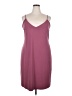 Unbranded Solid Burgundy Casual Dress Size L - photo 1