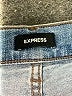 Express Color Block Blue Jeans Size 10 - photo 7