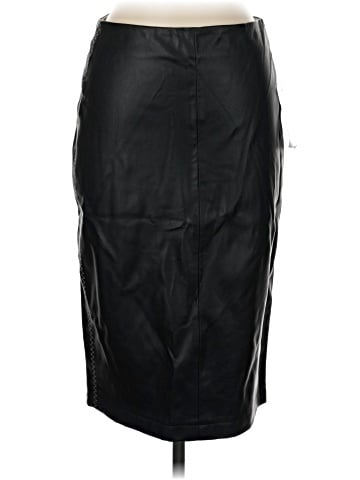 Zara Basic Faux Leather Skirt (view 1)