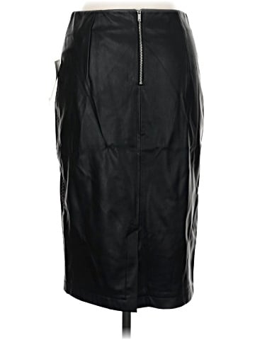 Zara Basic Faux Leather Skirt (view 2)