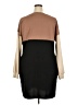 Wiholl Color Block Brown Casual Dress Size XXL - photo 2