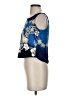Hibiscus Collection Blue Sleeveless Blouse Size S - photo 5