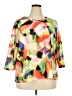 Alfred Dunner Color Block Orange 3/4 Sleeve Blouse Size 2X - photo 1