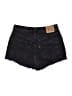Levi's Black Denim Shorts Size 28 waist - photo 2