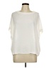 Chico's 100% Polyester Ivory Short Sleeve Blouse Size L - photo 1