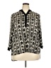 Olive and Oak 100% Polyester Chevron-herringbone Black 3/4 Sleeve Blouse Size 2X - photo 1