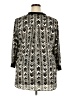 Olive and Oak 100% Polyester Chevron-herringbone Black 3/4 Sleeve Blouse Size 2X - photo 2