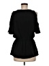 Ann Taylor 100% Polyester Black 3/4 Sleeve T-Shirt Size M - photo 2