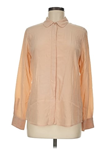 Everlane Long Sleeve Silk Top (view 1)