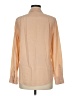 Everlane 100% Silk Solid Pink Tan Long Sleeve Silk Top Size M - photo 2