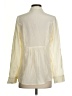 GAIAM 100% Silk Ivory Long Sleeve Silk Top Size S - photo 2