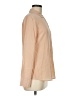 Everlane 100% Silk Solid Pink Tan Long Sleeve Silk Top Size M - photo 4