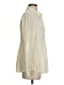 GAIAM 100% Silk Ivory Long Sleeve Silk Top Size S - photo 4