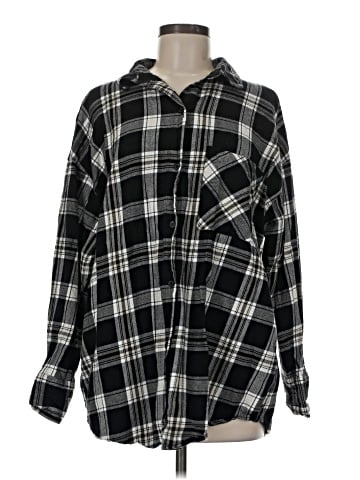Divided by H&M Long Sleeve Button-Down Shirt (view 1)