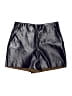 Zara Basic Metallic Silver Black Shorts Size S - photo 1