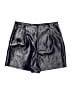 Zara Basic Metallic Silver Black Shorts Size S - photo 2