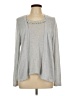 Elementz Silver Long Sleeve Top Size L - photo 1