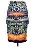 Clover Canyon Print Blue Casual Skirt Size S - photo 2