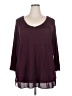 Apt. 9 Burgundy 3/4 Sleeve Top Size 2X - photo 1
