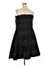 City Chic 100% Polyester Stripes Black Cocktail Dress Size 22 Plus (XL) - photo 2