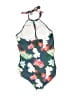 B2Prity Floral Blue One Piece Swimsuit Size XXL - photo 2