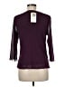 Viola 100% Polyester Purple 3/4 Sleeve Top Size M - photo 2