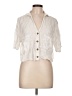 Zara Ivory Short Sleeve Blouse Size L - photo 1
