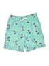 Hanna Andersson 100% Polyester Teal Board Shorts Size 6 - 7 - photo 1