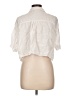Zara Ivory Short Sleeve Blouse Size L - photo 2